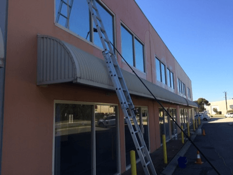High commercial window cleaning Canning Vale Perth.